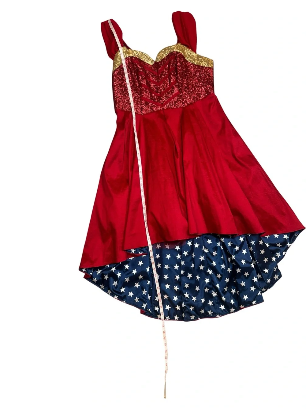 NWT Torrid DC Comics Wonder Woman Hi Low Dress Torrid Size 1 14W/16W Cosplay - Picture 6 of 9